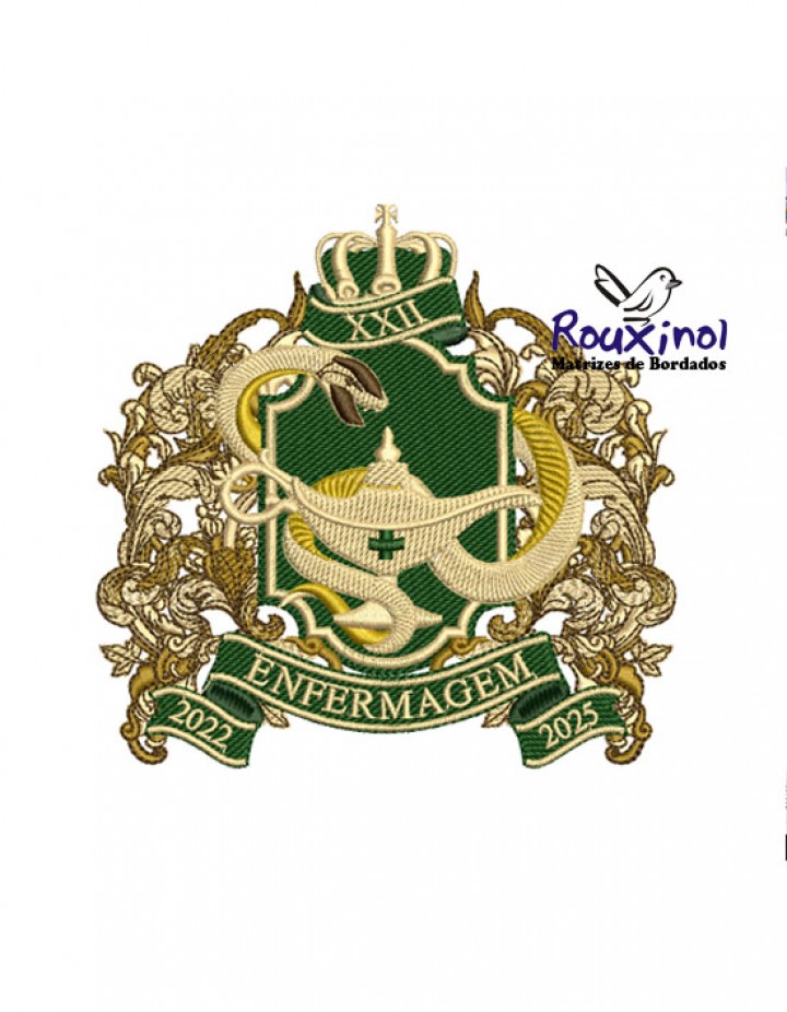 Matriz de Bordado Brasão de Enfermagem